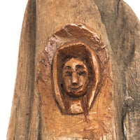 Charming Old Carved Folk Art Wood Spirit