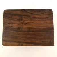 French Olive Wood Souvenir Box from Epinal with Hand-painted Bird