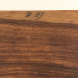 French Olive Wood Souvenir Box from Epinal with Hand-painted Bird