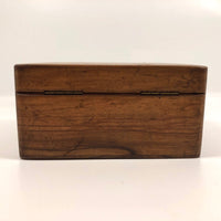 French Olive Wood Souvenir Box from Epinal with Hand-painted Bird