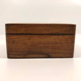 French Olive Wood Souvenir Box from Epinal with Hand-painted Bird