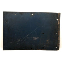 Beautiful Old Cream on Deep Blue Bus Turn Arrow Sign