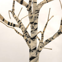 Black and White Paper and Wire Model Railroad Tree