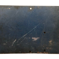 Beautiful Old Cream on Deep Blue Bus Turn Arrow Sign