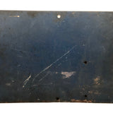 Beautiful Old Cream on Deep Blue Bus Turn Arrow Sign