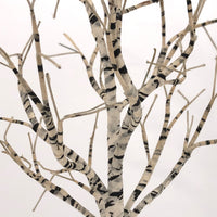 Black and White Paper and Wire Model Railroad Tree
