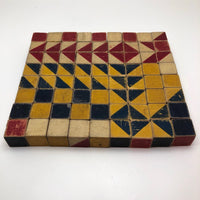Big Lot of Old Color Cube Blocks - Set of 72