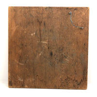 SOLD Nice Old Chip Carved Stars on Wooden Plaque (or Very Large Trivet)