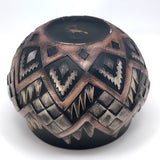 Molded 80s Deco/Southwestern Ceramic Planter or Vase