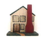 Large Handmade c. 1930s Folk Art Village SET OF TEN Buildings (See All Images!)