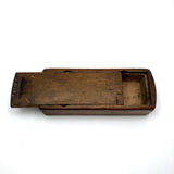 Hand-carved Antique Slide Top Box with Fantastic Patina