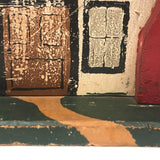 Large Handmade c. 1930s Folk Art Village SET OF TEN Buildings (See All Images!)