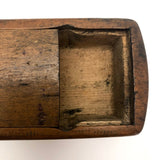 Hand-carved Antique Slide Top Box with Fantastic Patina