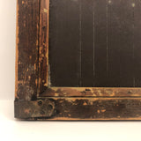 Gorgeous Antique Wood Framed Large School Slate with Corner Reinforcements