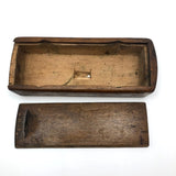Hand-carved Antique Slide Top Box with Fantastic Patina