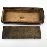 Hand-carved Antique Slide Top Box with Fantastic Patina