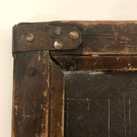 Gorgeous Antique Wood Framed Large School Slate with Corner Reinforcements