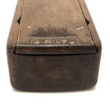 Hand-carved Antique Slide Top Box with Fantastic Patina