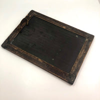 Gorgeous Antique Wood Framed Large School Slate with Corner Reinforcements