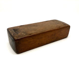 Hand-carved Antique Slide Top Box with Fantastic Patina