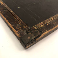 Gorgeous Antique Wood Framed Large School Slate with Corner Reinforcements