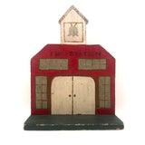 Large Handmade c. 1930s Folk Art Village SET OF TEN Buildings (See All Images!)