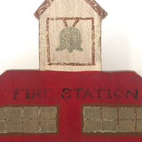 Large Handmade c. 1930s Folk Art Village SET OF TEN Buildings (See All Images!)