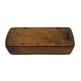 Hand-carved Antique Slide Top Box with Fantastic Patina