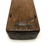 Hand-carved Antique Slide Top Box with Fantastic Patina