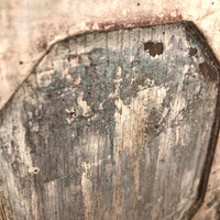 Miniature (13 1/2") Four Door Weathered Wooden Chest in Old Paint