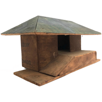 Crate Made Large Model Train Station with Great Lines