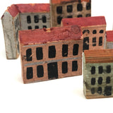 Set of Eleven Beautiful Early Erzgebirge Houses