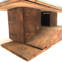 Crate Made Large Model Train Station with Great Lines