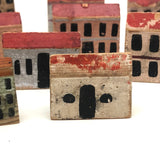 Set of Eleven Beautiful Early Erzgebirge Houses