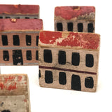 Set of Eleven Beautiful Early Erzgebirge Houses