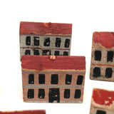 Set of Eleven Beautiful Early Erzgebirge Houses