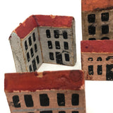 Set of Eleven Beautiful Early Erzgebirge Houses