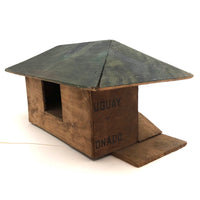 Crate Made Large Model Train Station with Great Lines