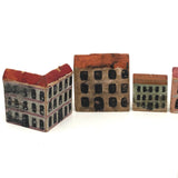 Set of Eleven Beautiful Early Erzgebirge Houses