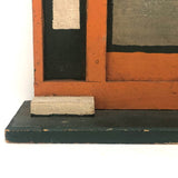 Large Handmade c. 1930s Folk Art Village SET OF TEN Buildings (See All Images!)
