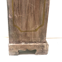 Miniature (13 1/2") Four Door Weathered Wooden Chest in Old Paint