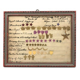 SOLD Edward Tappey's 1929 Bible School Hand-written Report Card with Many Stickers