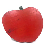 Red Painted Apple Cutting Board