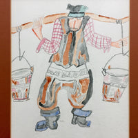 Tevye the Milkman Watercolor Drawing
