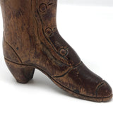 Carved Victorian Boot Match Safe