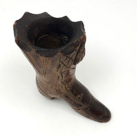 Carved Victorian Boot Match Safe