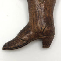 Carved Victorian Boot Match Safe