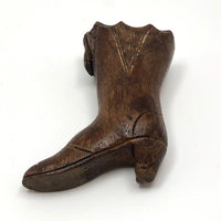 Carved Victorian Boot Match Safe