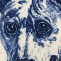 T.C. Brown-Westhead Moore Antique Blue & White Transferware Bull Terrier Plate