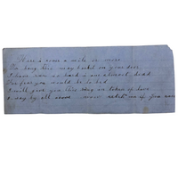 Antique Love Note From May Basket